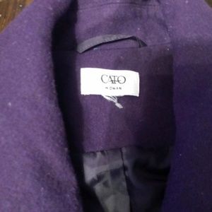 CATOS Purple "Pea coat" Jacket